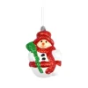 DOUCEUR D'INTERIEUR Guirlande Et Boule De Sapin^Douceur D'Interieur 1 Boule De Noël Bonhomme De Neige Blanc