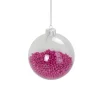 DOUCEUR D'INTERIEUR Guirlande Et Boule De Sapin^Douceur D'Interieur 1 Boule Transparente Avec Bille Rose Noël