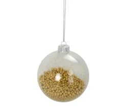 DOUCEUR D'INTERIEUR Guirlande Et Boule De Sapin^Douceur D'Interieur 1 Boule Transparente Avec Bille Or Noël