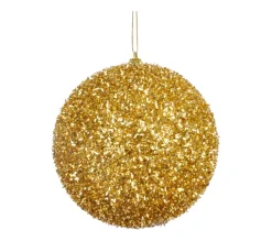 DOUCEUR D'INTERIEUR Guirlande Et Boule De Sapin^Douceur D'Interieur 1 Boule Polyfoam Décore Paillette Dore