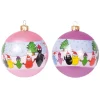 DOUCEUR D'INTERIEUR Guirlande Et Boule De Sapin^Douceur D'Interieur 4 Boules De Noël Barbapapa Famille