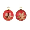 DOUCEUR D'INTERIEUR Guirlande Et Boule De Sapin^Douceur D'Interieur Kit De 7 Boules Rouge Flocon