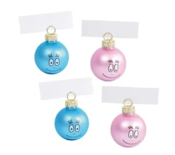 DOUCEUR D'INTERIEUR Guirlande Et Boule De Sapin^Douceur D'Interieur Lot De 4 Boules De Noël Porte Noms Barbapapa