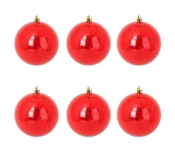 DOUCEUR D'INTERIEUR Guirlande Et Boule De Sapin^Douceur D'Interieur Set De 6 Boules De Noël Effet Craquele