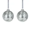 DOUCEUR D'INTERIEUR Guirlande Et Boule De Sapin^Douceur D'Interieur Set De Deux Boules De Noël Sapin Argente