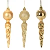 DOUCEUR D'INTERIEUR Guirlande Et Boule De Sapin^Douceur D'Interieur Set De 3 Suspensions Torsadees De Noël Or