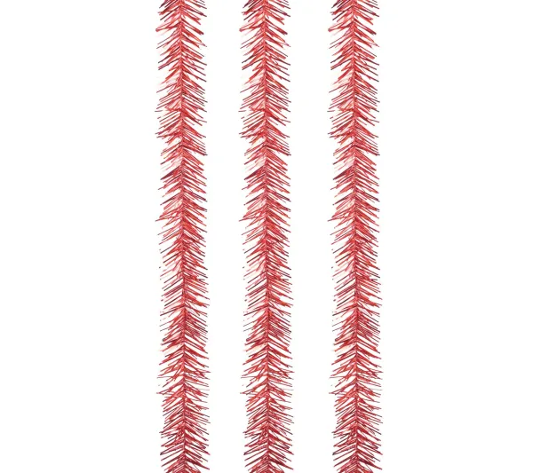 DOUCEUR D'INTERIEUR Guirlande Et Boule De Sapin^Douceur D'Interieur Set De 3 Guirlandes 1 Pli Rouge 2 M