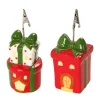 Fashion DOUCEUR D'INTERIEUR Douceur D'Interieur Set De 2 Porte Nom Dolomite De Noël