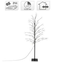 ECD GERMANY Sapin Et Accessoire^ Arbre Led Lumineux 150 Cm 360 Leds Blanc Chaud Décoration De Noël + Minuterie