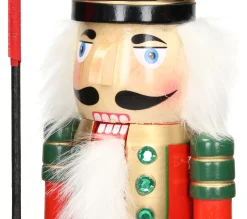 Discount ECD GERMANY Casse-Noisette Soldat En Bois Décoration De Noël Traditionnel Chapeau Noir 38 Cm