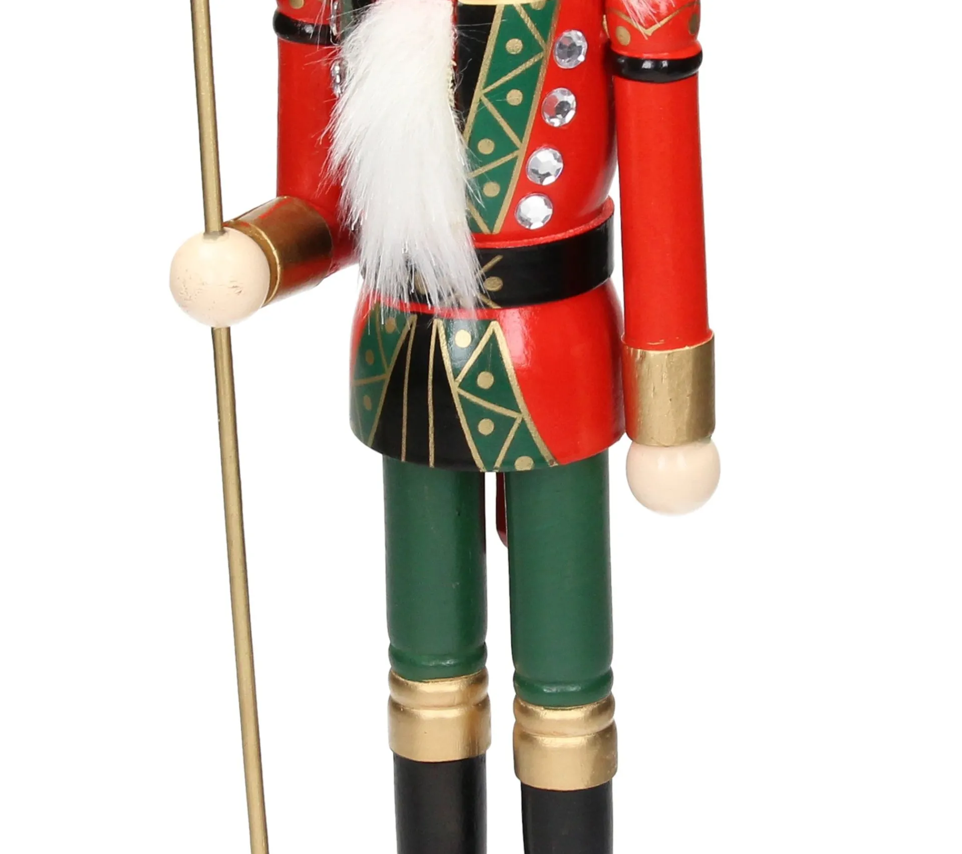 Cheap ECD GERMANY Casse-Noisette Soldat En Bois Décoration De Noël Traditionnel Couronne Noir 38Cm