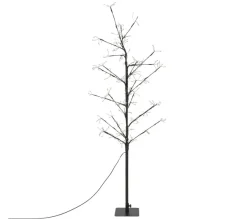 ECD GERMANY Sapin Et Accessoire^ Décoration D'Arbre Artificiel Avec 240 Led Blanc Chaud Avec Minuterie 120 Cm Ip44