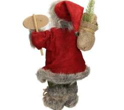 New ECD GERMANY Décoration Pere Noël Figurine Welcome De Noël Poupee De Collection Rouge 37 Cm