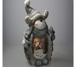 Flash Sale ECD GERMANY Figurine De Renne Avec Eclairage Led 53 Cm Décoration Ornement D'Interieur Noël