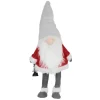 Discount ECD GERMANY Gnome De Noël Ornement Poupee Lanterne Led A Piles Figurine D'Elfe Rouge 80 Cm