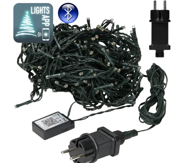 ECD GERMANY Guirlande Et Boule De Sapin^ Guirlande Lumineuse Pour Arbre Noël 480 Led Blanc Chaud 48M Interieur/Exterieur
