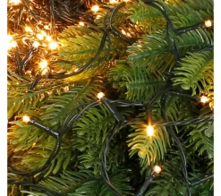 ECD GERMANY Guirlande Et Boule De Sapin^ Guirlande Lumineuse Avec 240 Led Blanc Chaud Décoration D'Arbre De Noël Ip44 18M