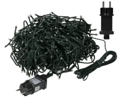 ECD GERMANY Guirlande Et Boule De Sapin^ Guirlande Lumineuse De Noël 320 Led Déco Blanc Chaud Ip44 Interieur/Exterieur