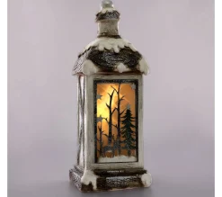 Fashion ECD GERMANY Lanterne A Led De Noël Lumiere Blanc Chaud Décoration D'Hiver Pour Maison 60 Cm