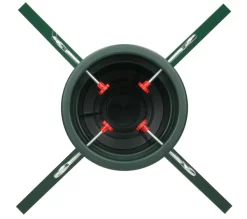 ECD GERMANY Guirlande Et Boule De Sapin^ Support Pour Sapin De Noël Base D'Arbre Plastique/Metal Reservoir 2L 32X32X19 Cm