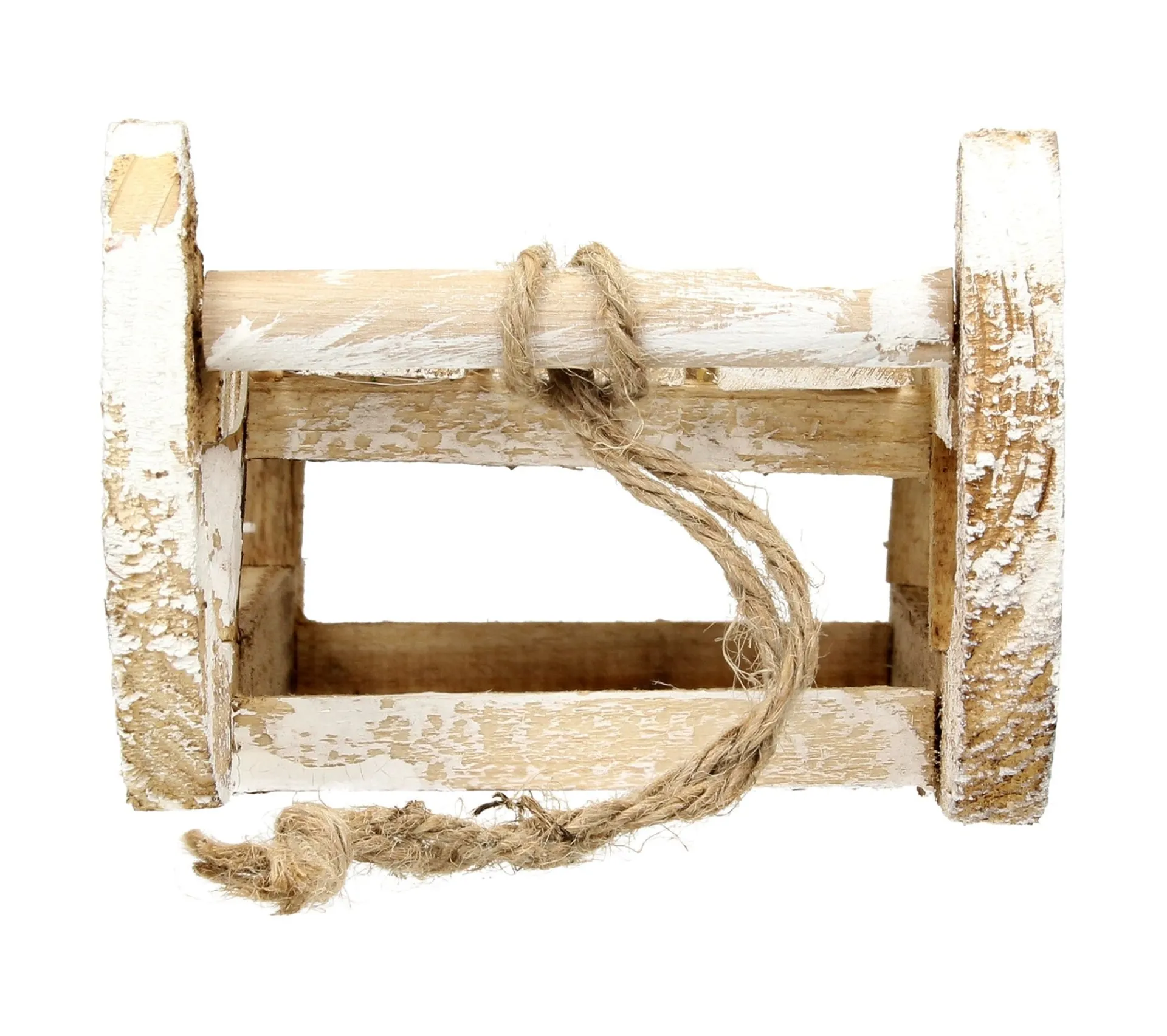 Online ECD GERMANY Traineau Décoratif Avec 25 Led Décoration De Noël En Bois Naturel Marron 31,5 Cm