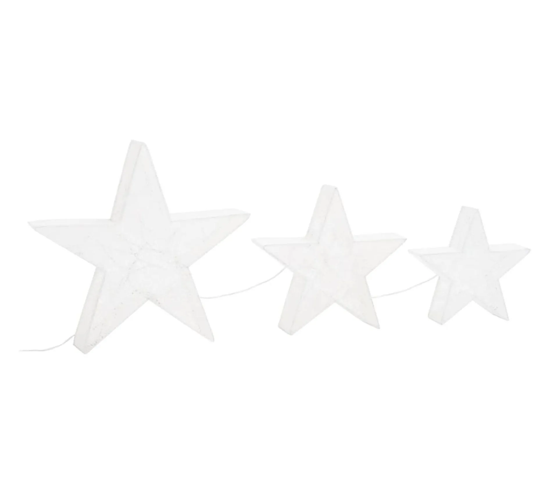Cheap * Etoile De Décoration De Noël 3Pcs Blanc Led Exterieur Interieur