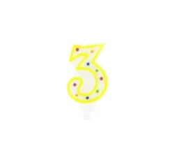 FACKELMANN Anniversaire Et Autres Fêtes^ Bougie Anniversaire Chiffre 3 Rio Party