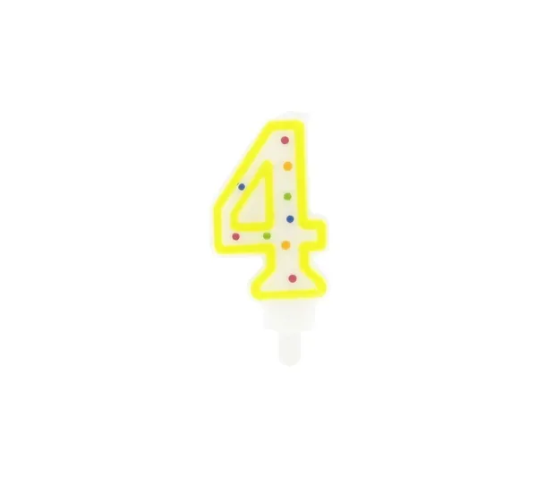 FACKELMANN Anniversaire Et Autres Fêtes^ Bougie Anniversaire Chiffre 4 Rio Party