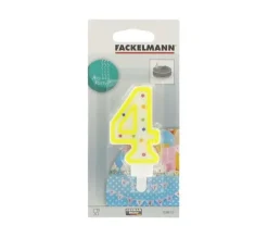 FACKELMANN Anniversaire Et Autres Fêtes^ Bougie Anniversaire Chiffre 4 Rio Party