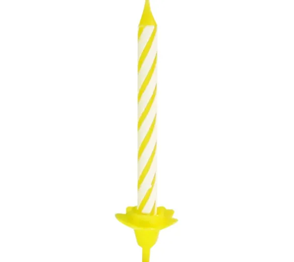 FACKELMANN Anniversaire Et Autres Fêtes^ Lot De 24 Bougies D'Anniversaire Et 12 Bobeches Rio Party
