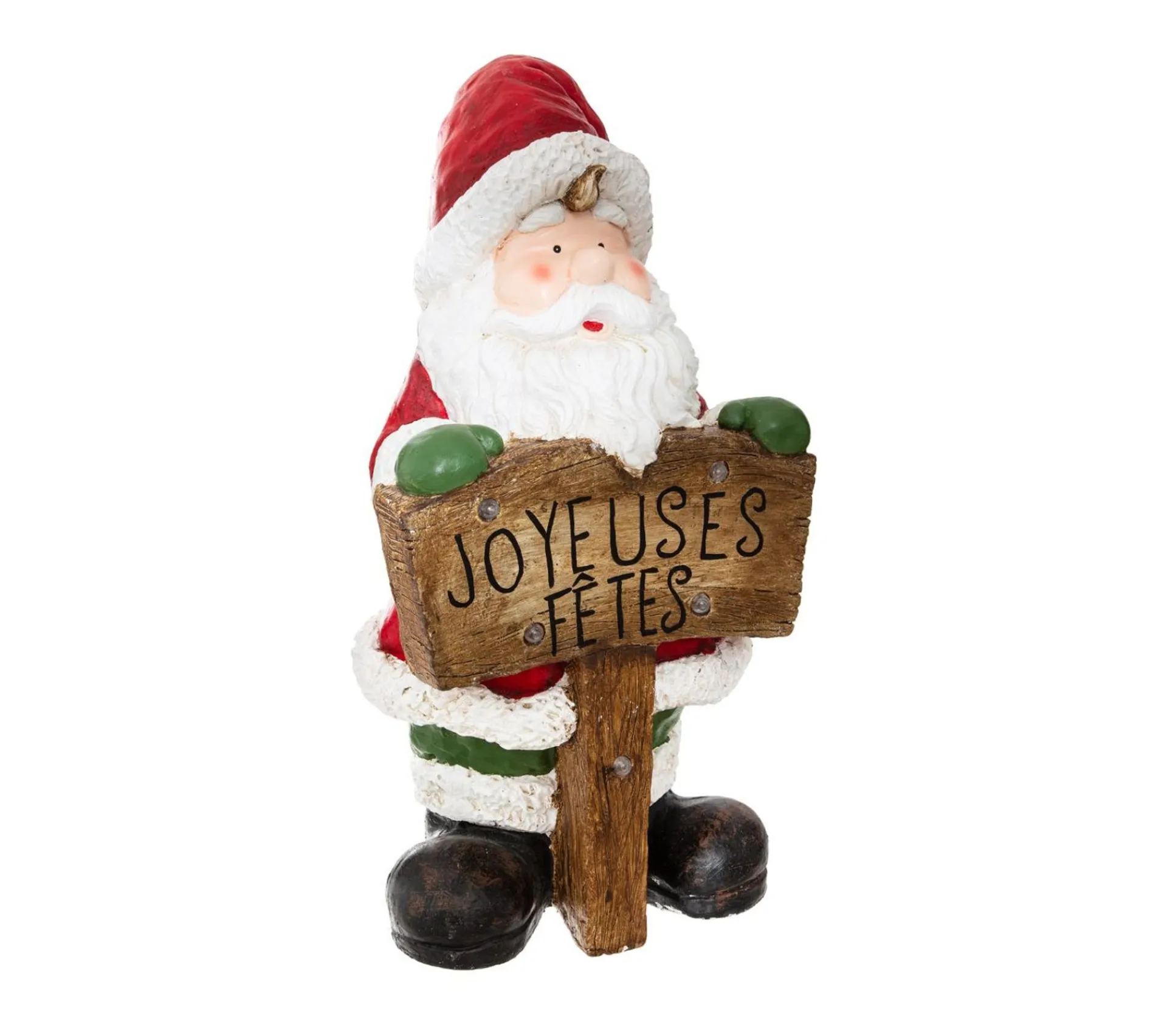 Sale FEERIC LIGHTS AND CHRISTMAS Déco Lumineuse Pere Noël Avec Pancarte 5 Led H 70 Cm