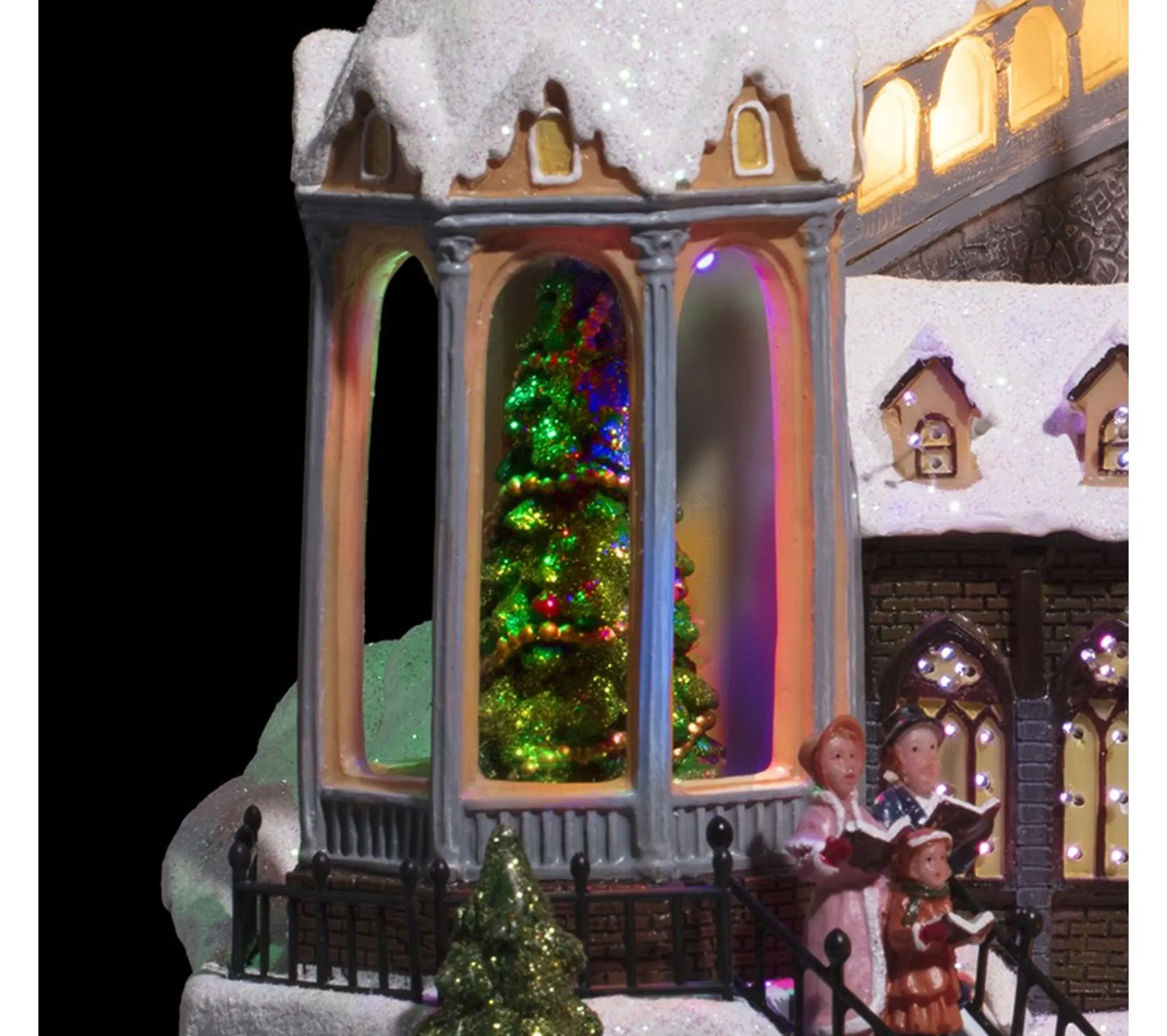 Online FEERIC LIGHTS AND CHRISTMAS Eglise De Noël Avec Riviere Animee Et Lumineuse - Multicolore
