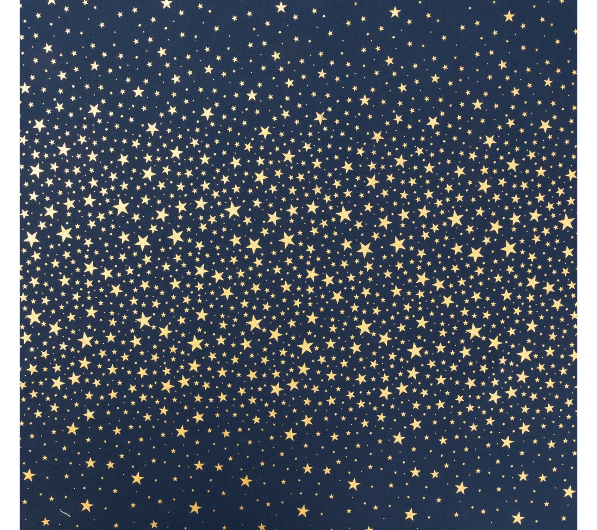 Hot FEERIC LIGHTS AND CHRISTMAS Nappe En Coton Bleu Avec Etoiles Or 140 X 360 Cm