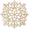 Discount FEERIC LIGHTS AND CHRISTMAS Set De Table De Noël Design Flocon - Diam. 42 Cm - Dore