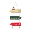 Discount FEERIC LIGHTS AND CHRISTMAS Déco De Noël Pancarte En Bois A Suspendre H 50 Cm