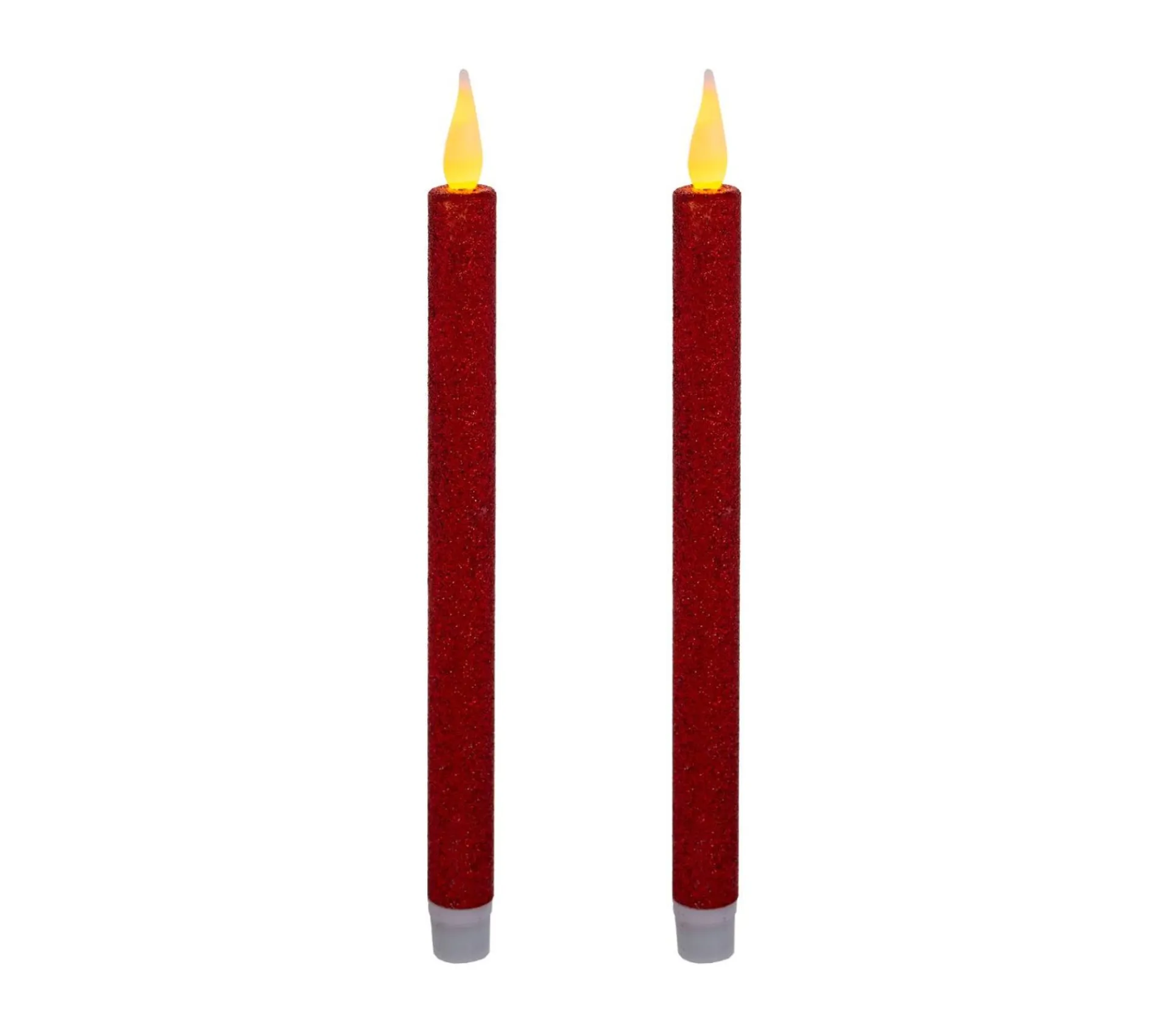 New FEERIC LIGHTS AND CHRISTMAS Set 2 Bougies Chandelles Lumineuses A Led Rouge