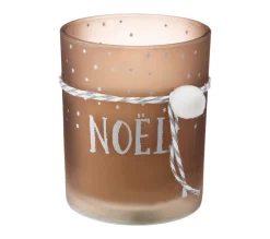 New FEERIC LIGHTS AND CHRISTMAS Bougie Dans Photophore En Verre Décore 185 G