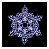 Hot FEERIC LIGHTS AND CHRISTMAS Déco Flocon En Tube Lumineux 360 Led Blanc Froid H 85 Cm
