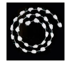 Online FEERIC LIGHTS AND CHRISTMAS Guirlande De Noël Mini Boules Pailletees - 250 Cm - Blanc