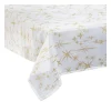 Shop FEERIC LIGHTS AND CHRISTMAS Nappe Canevas Blanche Et Etoiles Dorees Et Pailletees 140 X 360 Cm