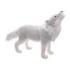 Best Sale FEERIC LIGHTS AND CHRISTMAS Déco De Noël Loup Bicolore Blanc Et Gris 60 X 45 Cm
