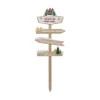 Outlet FEERIC LIGHTS AND CHRISTMAS Pancarte Maison Du Pere Noël En Bois H 120 Cm