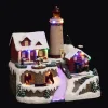 Best Sale FEERIC LIGHTS AND CHRISTMAS Village De Noël Phare Lumineux Et Anime - Multicolore
