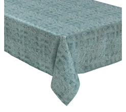 Discount FEERIC LIGHTS AND CHRISTMAS Nappe Jacquard Nuance De Vert Et Fil Lurex Argent 140 X 360 Cm