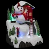 Store FEERIC LIGHTS AND CHRISTMAS Village De Noël Bonhomme De Neige Lumineux - Multicolore