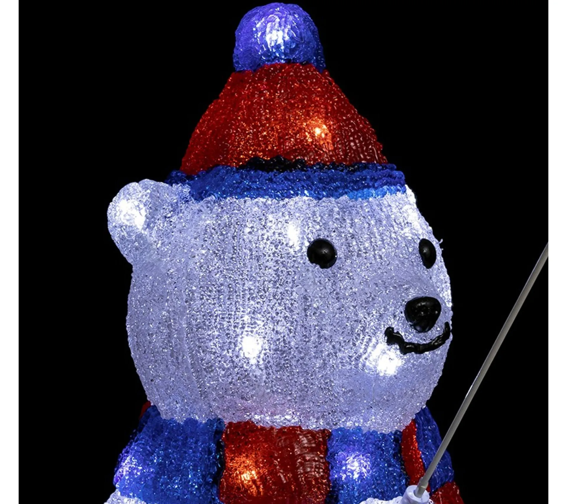 Discount FEERIC LIGHTS AND CHRISTMAS Déco De Noël Lumineuse Ours Pecheur 40 Led Blanches H 39 Cm