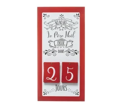 Best Sale FEERIC LIGHTS AND CHRISTMAS Déco De Noël Calendrier De L'Avent A Suspendre En Bois H 40 Cm