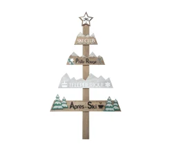 Shop FEERIC LIGHTS AND CHRISTMAS Déco De Noël Pancarte Sapin "Ski Club" En Bois H 104 Cm