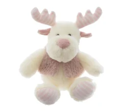 Fashion FEERIC LIGHTS AND CHRISTMAS Déco De Noël Peluche Renne En Veste Et Paillettes H 28 Cm