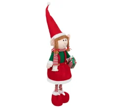 Hot FEERIC LIGHTS AND CHRISTMAS Déco De Noël Lutin Telescopique Avec Bonnet H Maxi 110 Cm
